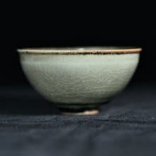 手作柴燒龍泉青瓷茶碗LONG028