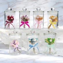 迷你瓶中乾燥捧花-多色 婚禮小物 生日禮物 交換禮物 聖誕禮物