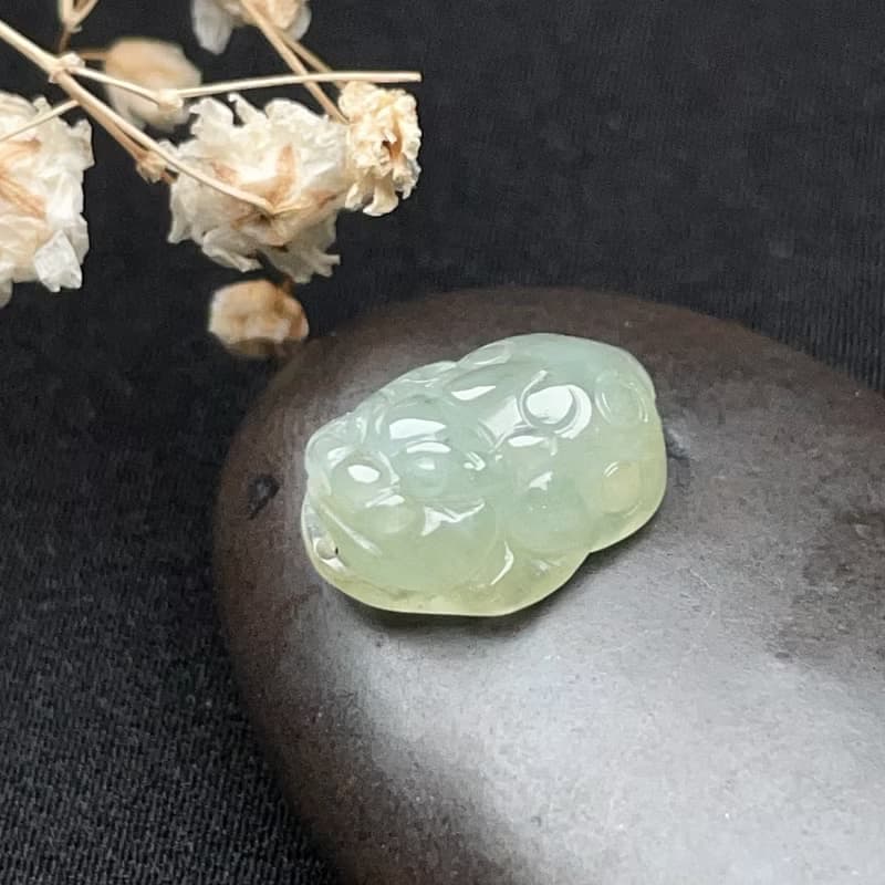 冰綠翡翠貔貅 | 天然緬甸玉翡翠A貨 | 送禮