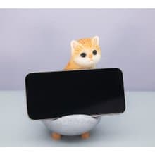 デバリエ スマホ スタンド ホルダー 誕生日プレゼント 女性 男性 猫 好き おもしろグッズ スマフォスタンド バレンタインデー (ソファー茶トラ)cb038y