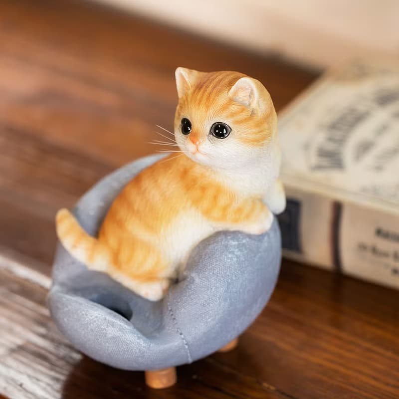 デバリエ スマホ スタンド ホルダー 誕生日プレゼント 女性 男性 猫 好き おもしろグッズ スマフォスタンド バレンタインデー (ソファー茶トラ)cb038y