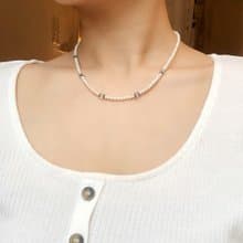 VIntage Aquamarine & Pearl Necklace