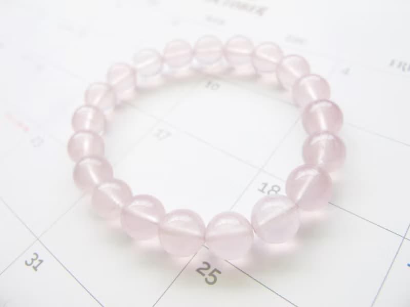 粉晶9.5mm【粉粉系】好人緣加持 愛情天然石系列 原件寄出