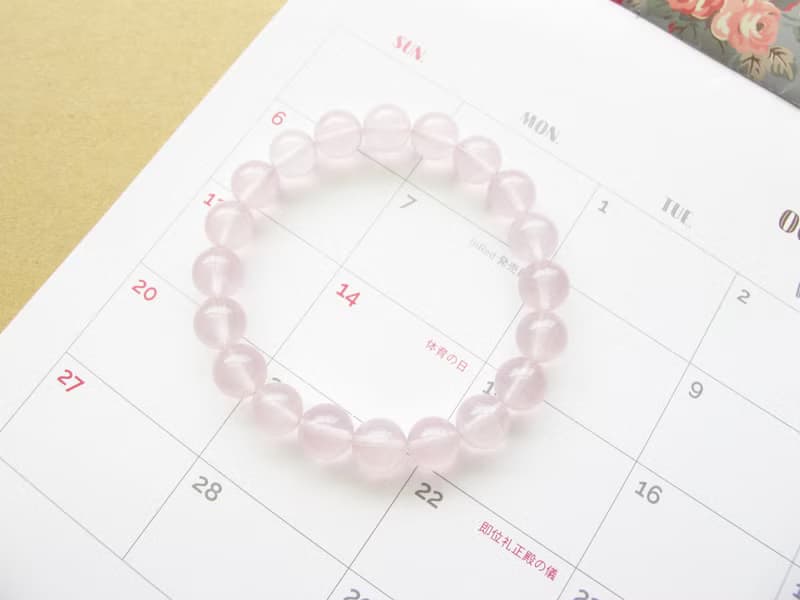 粉晶9.5mm【粉粉系】好人緣加持 愛情天然石系列 原件寄出