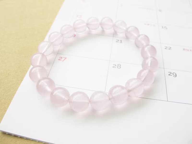 粉晶9.5mm【粉粉系】好人緣加持 愛情天然石系列 原件寄出