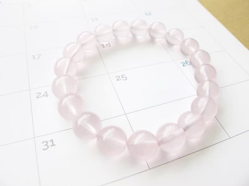 粉晶9.5mm【粉粉系】好人緣加持 愛情天然石系列 原件寄出