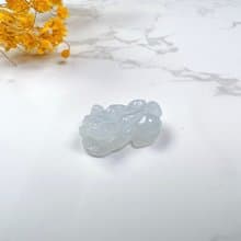 【招財神獸】冰種翡翠貔貅項鍊擺飾 | 天然緬甸玉翡翠A貨 | 送禮