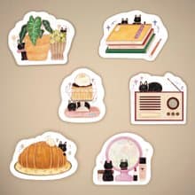 有小狗的房間 | 防水大貼紙