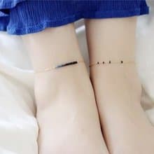 目標を貫徹する助けとなる石 ブルーサファイアのアンクレット　2タイプ 9月誕生石