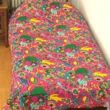 Earthy Multi Cloth Bed Cover