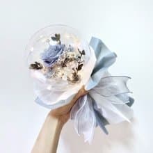 波波球永生花束直徑14cm 乾燥花夢幻造型花禮設計