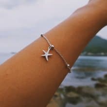 貝殼戀上海星純銀手鍊SEASHELL LOVES STARFISH