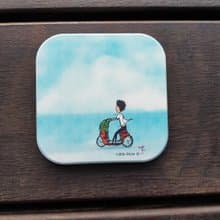 吸水杯墊-想去海邊吹吹風