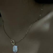 扁扁餅乾 珍珠 巴洛克 珍珠 項鍊 鍍14k 珍珠 項鍊Pearl Necklace