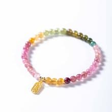 碧璽糖果色手鍊 | 彩色天然水晶手鍊禮物