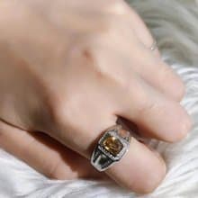 天然風信子 招財 2.15克拉橢圓形 男款寶石戒  招財 守財 事業運