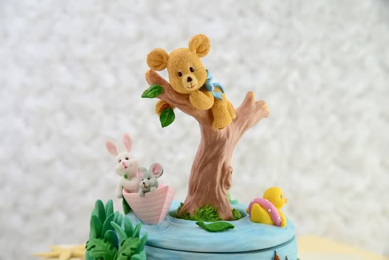 小動物的希望 音樂盒 生日聖誕交換彌月禮物神隱少女熊小鴨兔老鼠