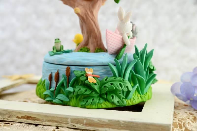 小動物的希望 音樂盒 生日聖誕交換彌月禮物神隱少女熊小鴨兔老鼠