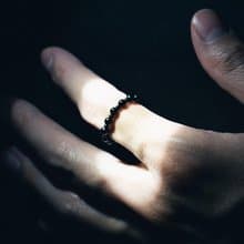 黑色系天然石戒指 | 手工 | 半寶石 | 天然石