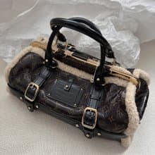 LOUIS VUITTON 路易威登 漆皮 × 羊皮 手提包