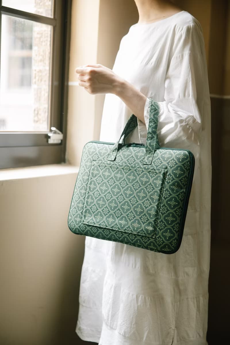 15.5吋筆電收納包-差旅款/玻璃海棠/古董草綠 筆電包