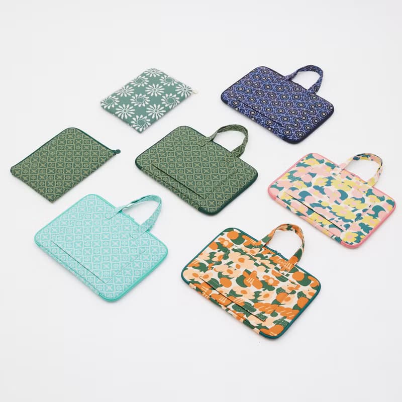 15.5吋筆電收納包-差旅款/玻璃海棠/古董草綠 筆電包