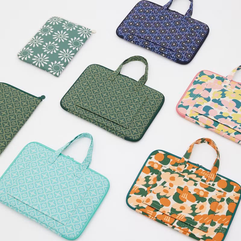 15.5吋筆電收納包-差旅款/玻璃海棠/古董草綠 筆電包