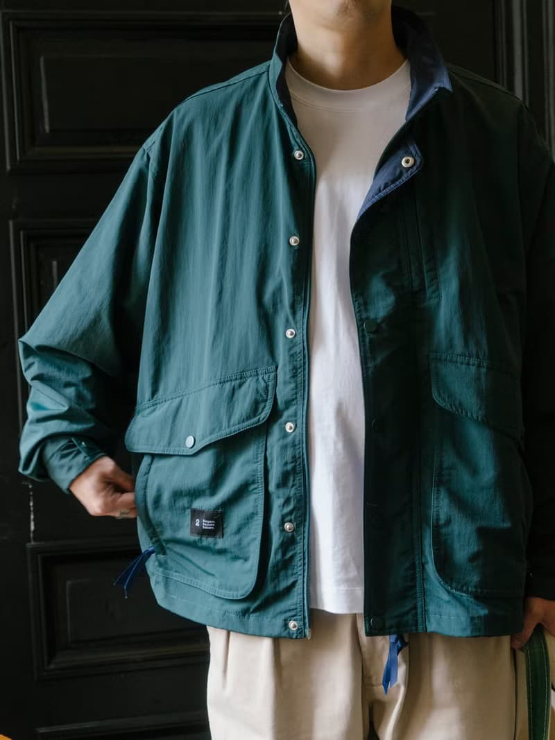 JACKET 秋冬立領防水風衣外套 日系戶外寬鬆多口袋復古休閒設計