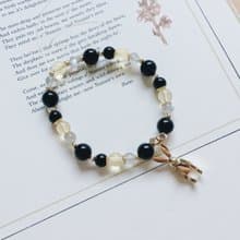 Enko | 戀上一段旅程 黑曜石 拉長石 黃水晶 14k包金手鍊