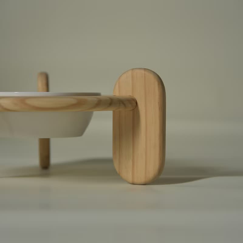 【實木寵物碗架】輕鬆搭配碗盤 小型犬/貓可用