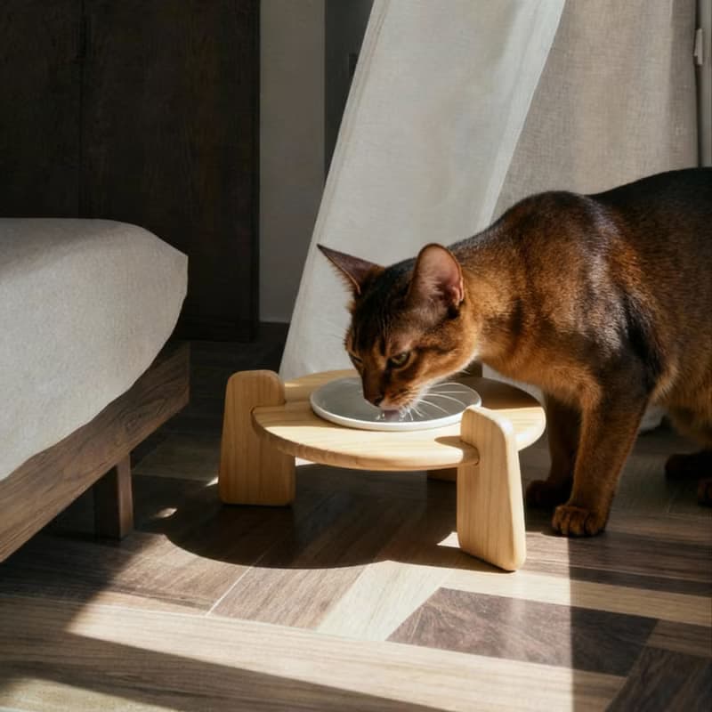【實木寵物碗架】輕鬆搭配碗盤 小型犬/貓可用