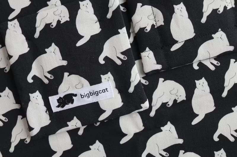 big big cat coasters - one day (black)