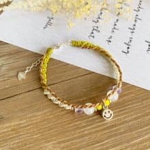 | HappyDay | 訂製 x 純銀 x 蠟線 x 手環 x 手鍊 x 笑臉