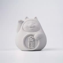 【平安福氣好運到】胖胖招財貓 (中) 純淨白