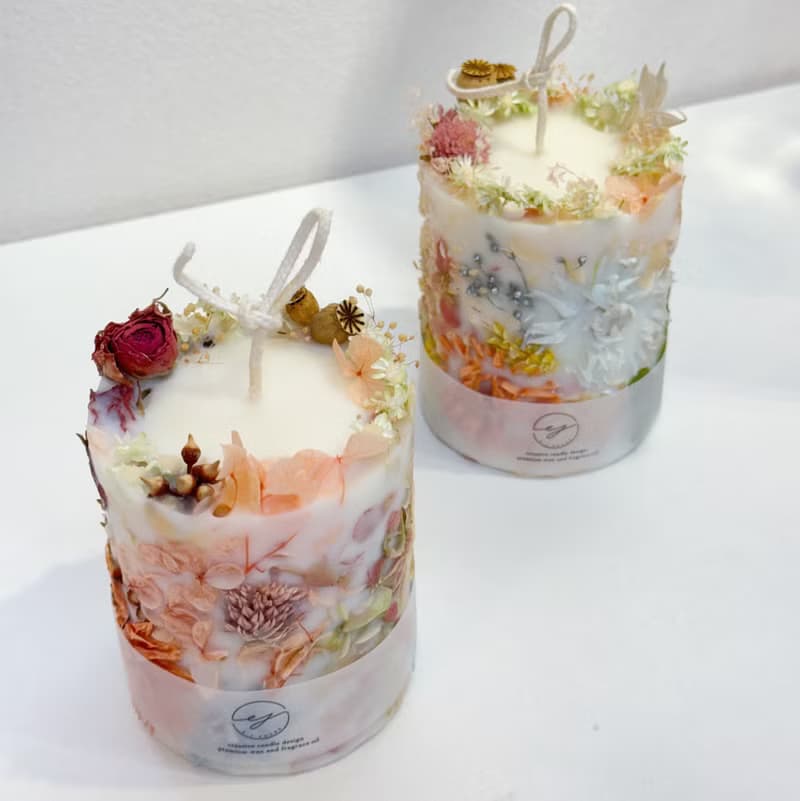 【體驗】花語芬芳 - 乾燥花柱蠟燭與香氛蠟片手作課