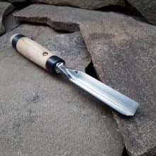 Forged V-chisel. Heavy Duty. Wood carving tool