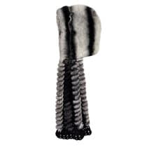 Womens Rabbit Fur Hood Winter Real Fur Hat Luxury Fur Scarf Hat