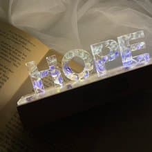 永恆希望夜燈 蒲公英 飛燕草 字母夜燈 永生花夜燈 聖誕禮盒