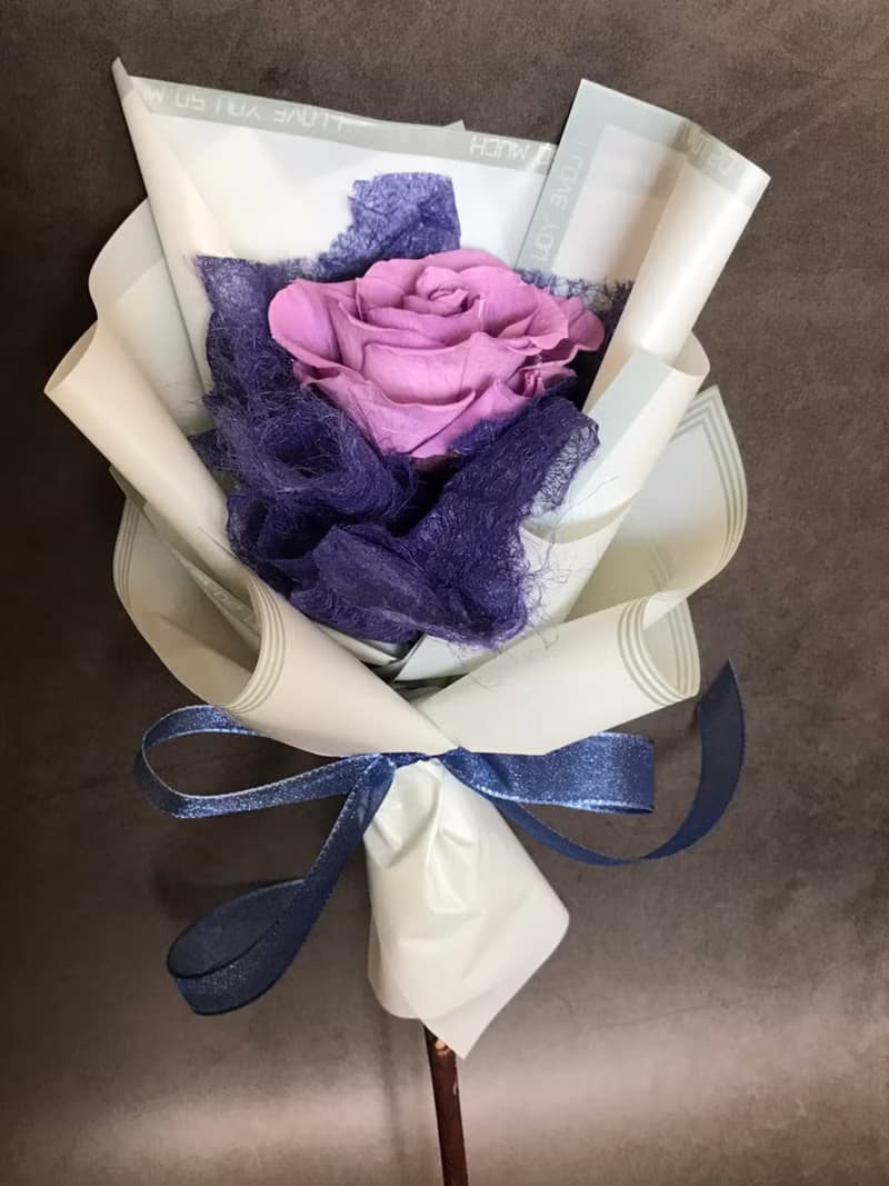 【單朵不凋花花束】不凋花/花束/ 情人節/畢業/交換禮物