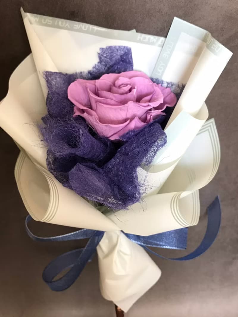 【單朵不凋花花束】不凋花/花束/ 情人節/畢業/交換禮物