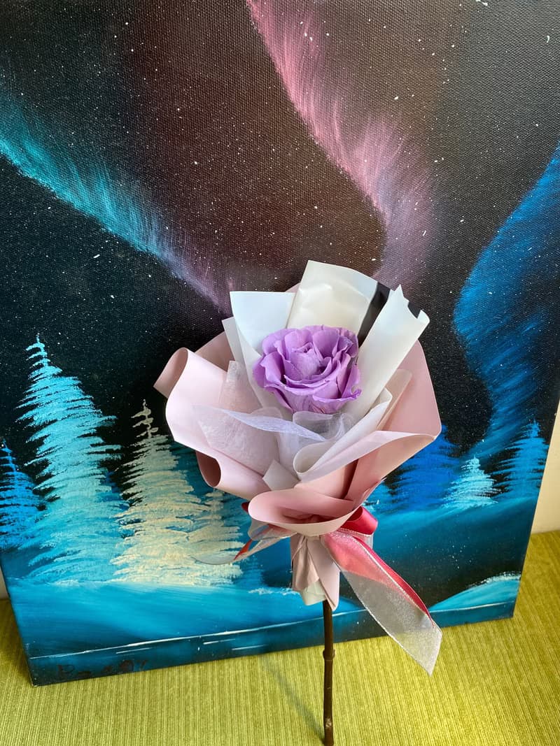 【單朵不凋花花束】不凋花/花束/ 情人節/畢業/交換禮物