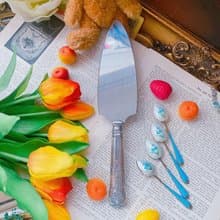 英國製鍍銀雕花蛋糕剷 派剷 蛋糕刀 餐具 婚禮 下午茶