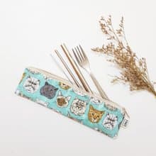 【皇上駕到-綠】 餐具袋 吸管袋 環保 筆袋 刷具袋 聖誕交換禮物