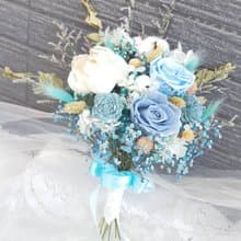 新娘捧花  不凋花 /永生花/乾燥花/拍攝道具/情人節花束