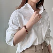 中古正品  Loewe 羅易威 皮革金屬手鍊 男女適用 西班牙製 禮物