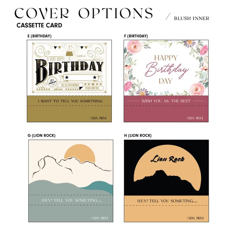 多色【聖誕禮物/生日卡】*可直接錄音*留聲表白錄音卡式帶心意卡