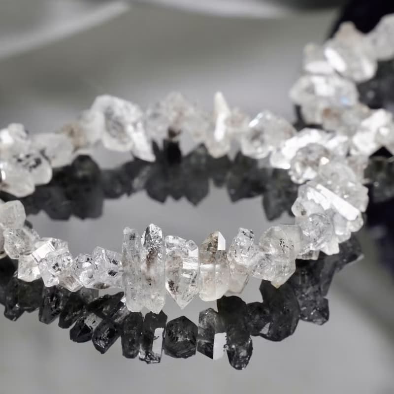 閃靈鑽雙尖水晶手鍊│可調節手鏈 高頻水晶 淨化氣埸 心靈療癒