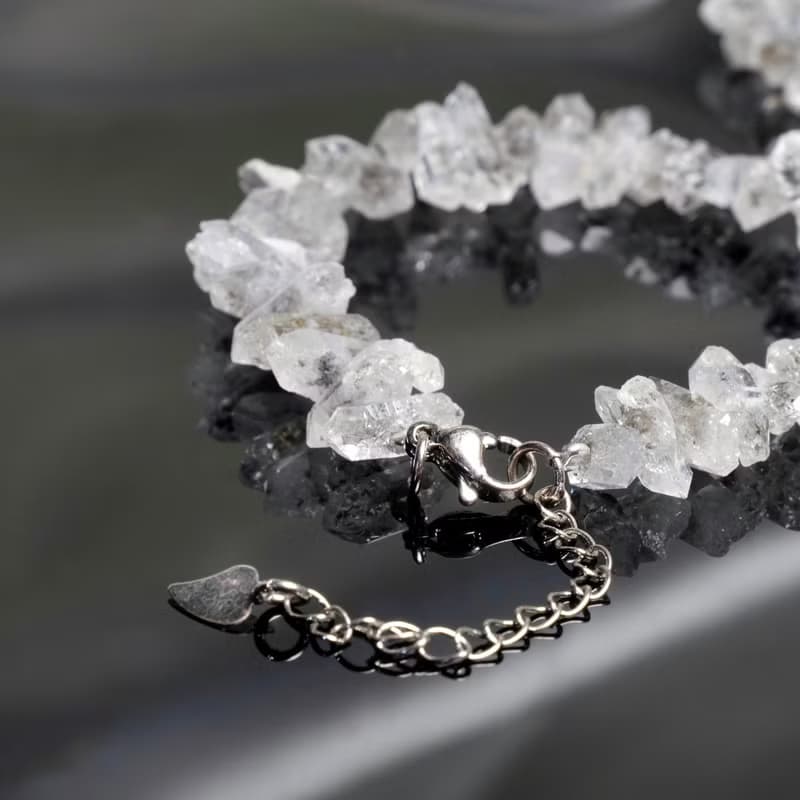 閃靈鑽雙尖水晶手鍊│可調節手鏈 高頻水晶 淨化氣埸 心靈療癒