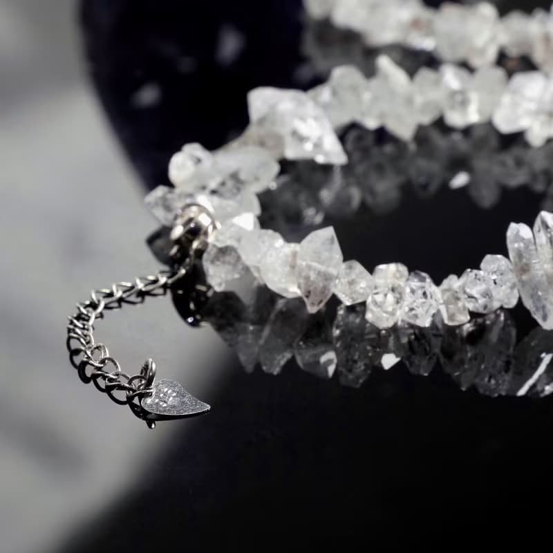 閃靈鑽雙尖水晶手鍊│可調節手鏈 高頻水晶 淨化氣埸 心靈療癒