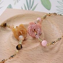 Six Cats 天然石 珊瑚玉 虎你平安 14K包金 手鍊 禮物